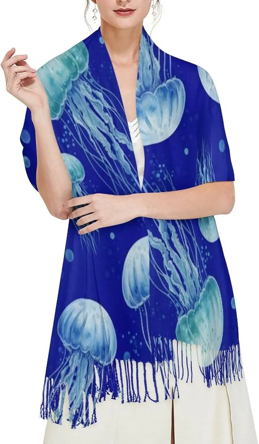 Blue Jellyfish Pattern Ladies Warm Autumn Scarf Pashmina Wraps Shawl Winter Cozy Scarf Women Luxury
Blue Jellyfish Pattern Ladies Warm Autumn Scarf Pashmina Wraps Shawl Winter Cozy Scarf Women Luxury