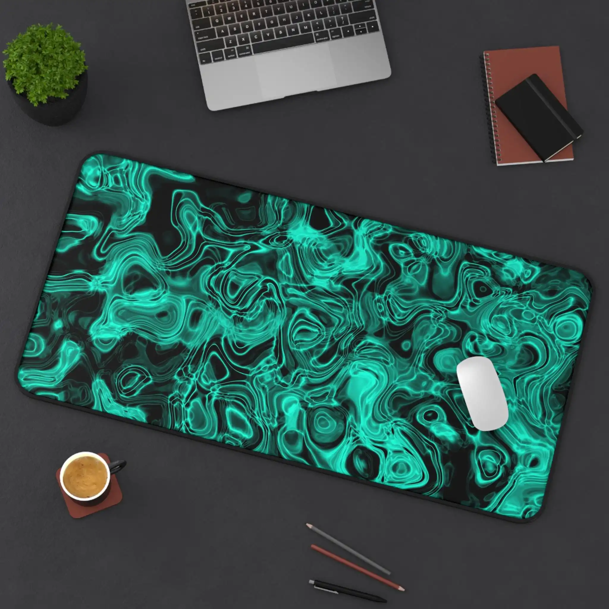 Green Malachite with Psychedelic Blue-green Marble Swirl, Simple Deskmat Protector, Non-slip Mouse Pad,perfect Gift for A Friend
Green Malachite with Psychedelic Blue-green Marble Swirl, Simple Deskmat Protector, Non-slip Mouse Pad,perfect Gift for A Friend
