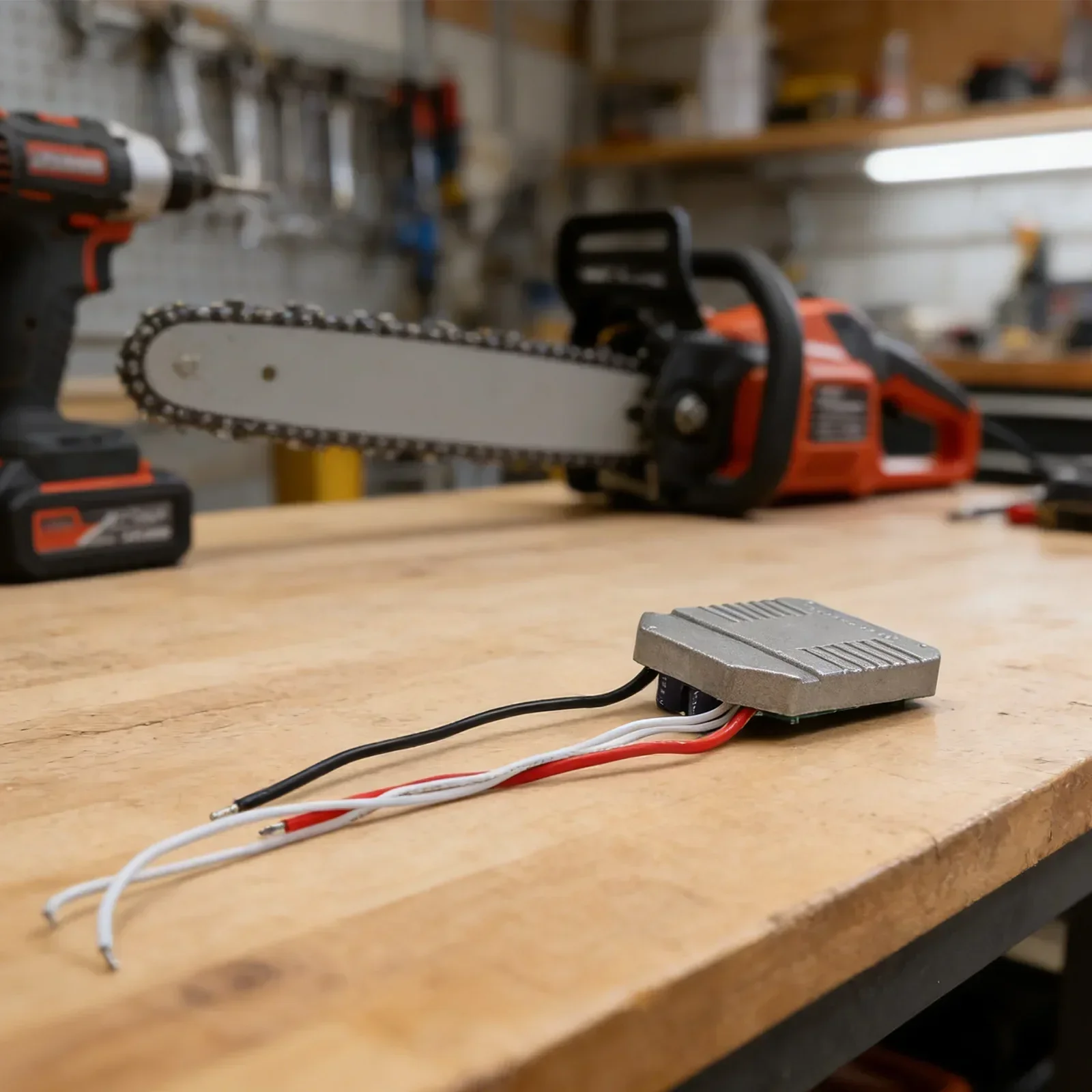 Compact Electric Chain Saw Control Board Suitable for Lithium Battery Powered Models with Built in Overheat Protection
Compact Electric Chain Saw Control Board Suitable for Lithium Battery Powered Models with Built in Overheat Protection