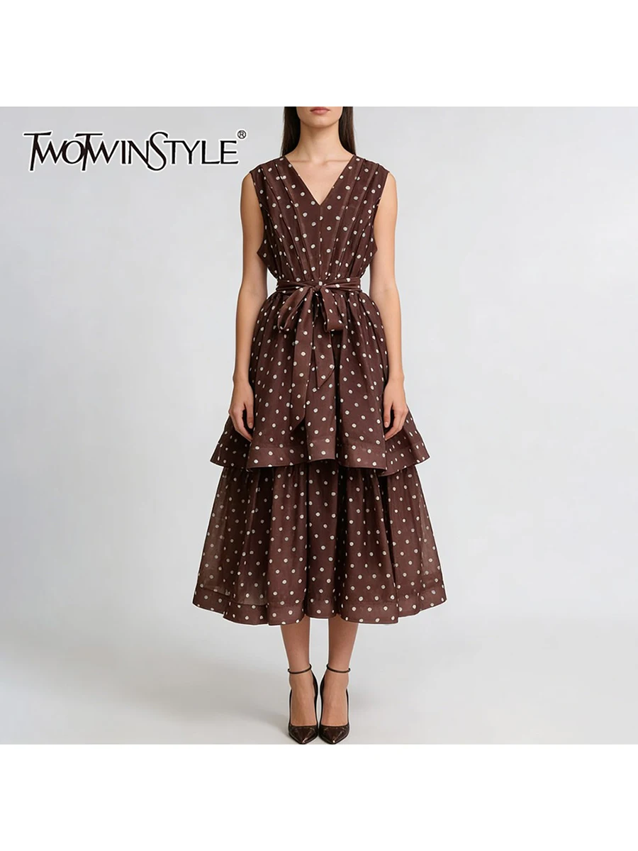 Новое женское длинное платье TWOTWINSTYLE с цветными вставками, волнистым узором, V-образным вырезом, без рукавов, с оборками, в стиле пэчворк
Новое женское длинное платье TWOTWINSTYLE с цветными вставками, волнистым узором, V-образным вырезом, без рукавов, с оборками, в стиле пэчворк