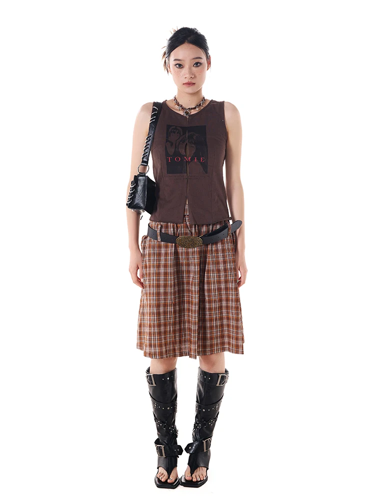 Юбка-трапеция миди в клетку в стиле ретро с эластичной резинкой на талии, модная юбка f-длины, осень 2021, новинка Sle, женская модная ...
Юбка-трапеция миди в клетку в стиле ретро с эластичной резинкой на талии, модная юбка f-длины, осень 2021, новинка Sle, женская модная ...