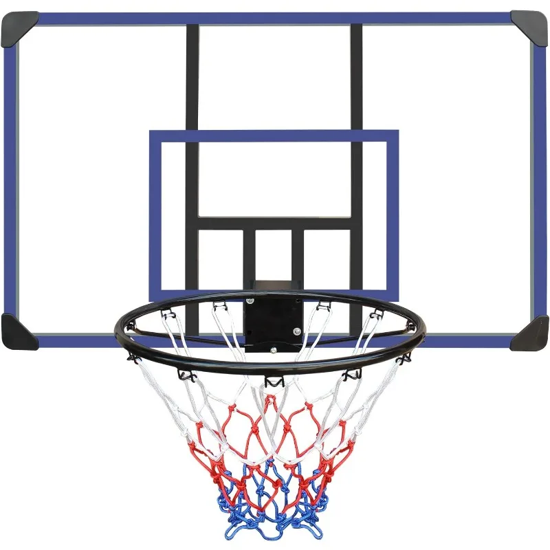 Wall-Mounted Basketball Hoop, 45 "x 29" shatterproof Back, Folding, Durable Hoop and All-Weather net for Indoor and Outdoor use 
Wall-Mounted Basketball Hoop, 45 "x 29" shatterproof Back, Folding, Durable Hoop and All-Weather net for Indoor and Outdoor use