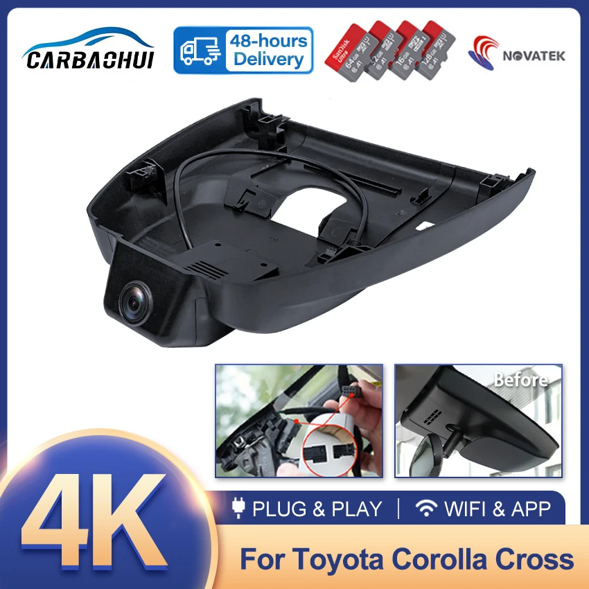 4K Car DVR Wifi Video Recorder Dash Cam Camera Easy Installation 2160P For Toyota Frontlander Corolla Cross 2023 2024 DashCam
4K Car DVR Wifi Video Recorder Dash Cam Camera Easy Installation 2160P For Toyota Frontlander Corolla Cross 2023 2024 DashCam