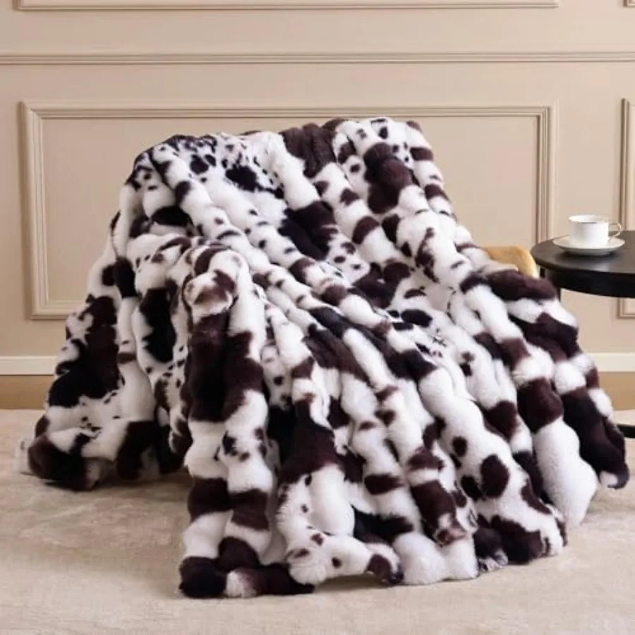 Faux Fur Throw Blanket for Couch - Print Soft Cozy Bubble Blanket, Fluffy Plush Fuzzy Throw for Sofa and Bed, Thick Lightweight
Faux Fur Throw Blanket for Couch - Print Soft Cozy Bubble Blanket, Fluffy Plush Fuzzy Throw for Sofa and Bed, Thick Lightweight