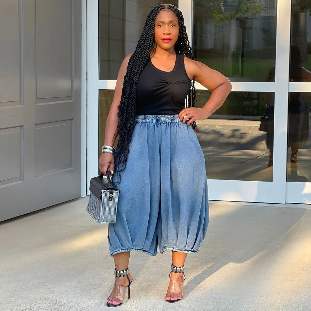 Новинка 2025 года, женские прямые широкие брюки с высокой талией и семью десятками, джинсы с эластичной резинкой на талии, уличная мода, повседневные длинные брюки
Новинка 2025 года, женские прямые широкие брюки с высокой талией и семью десятками, джинсы с эластичной резинкой на талии, уличная мода, повседневные длинные брюки