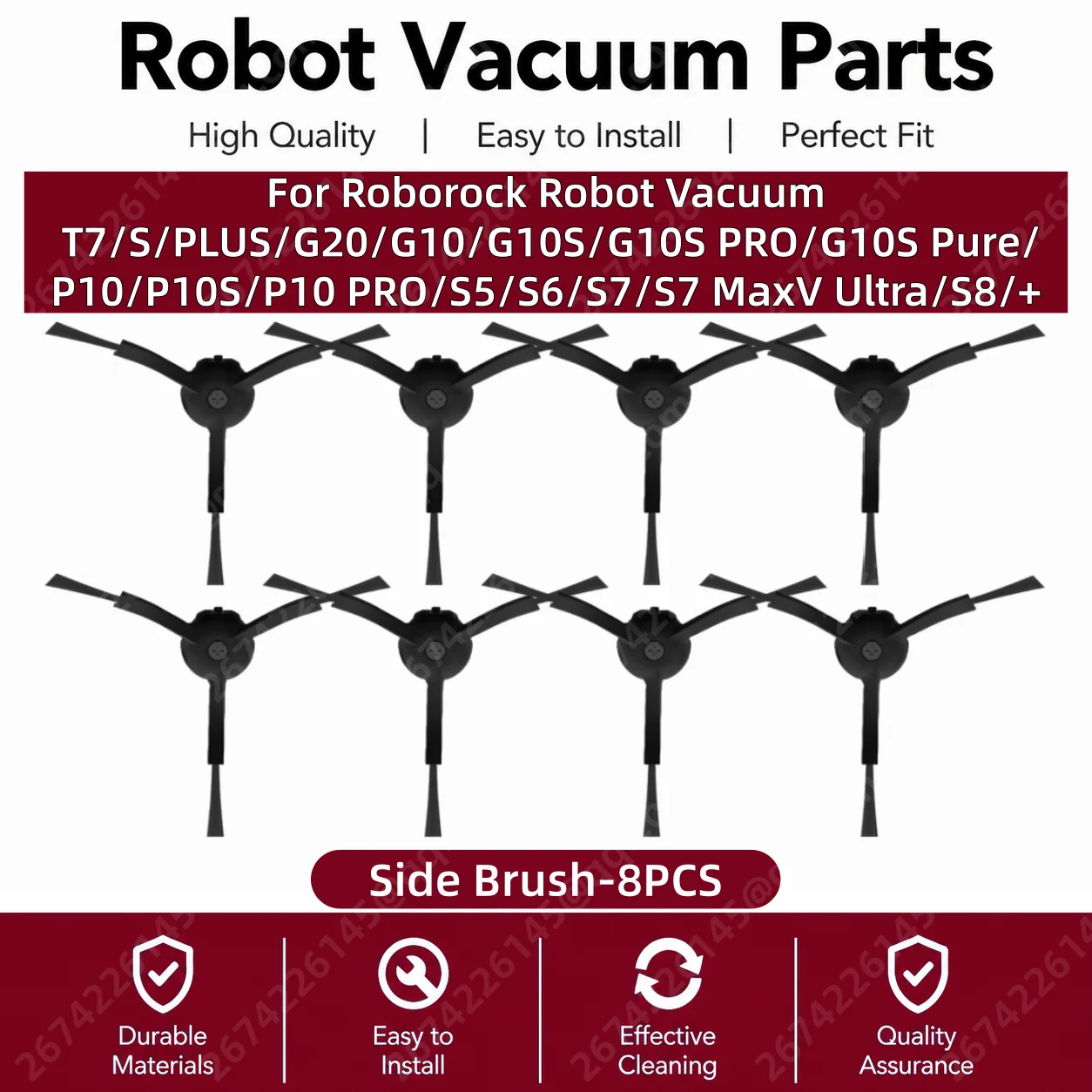 Side Brush Attachments For Roborock T6/T7/T7S/S5/S6/S7/S70/S75/S8/S8+/G10/G20/G10S/P10/PRO/P10S Robot Vacuum Cleaner Accesories
Side Brush Attachments For Roborock T6/T7/T7S/S5/S6/S7/S70/S75/S8/S8+/G10/G20/G10S/P10/PRO/P10S Robot Vacuum Cleaner Accesories