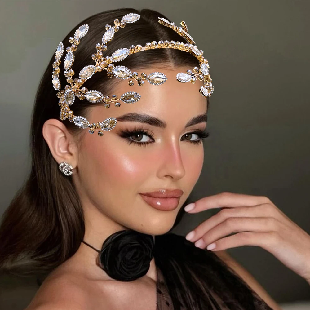 DZ280 Rhinestone Bridal Headpiece Champagne Bride Hair Accessories Fashion Banquet Headband Wedding Hair Band Party Hairwear
DZ280 Rhinestone Bridal Headpiece Champagne Bride Hair Accessories Fashion Banquet Headband Wedding Hair Band Party Hairwear