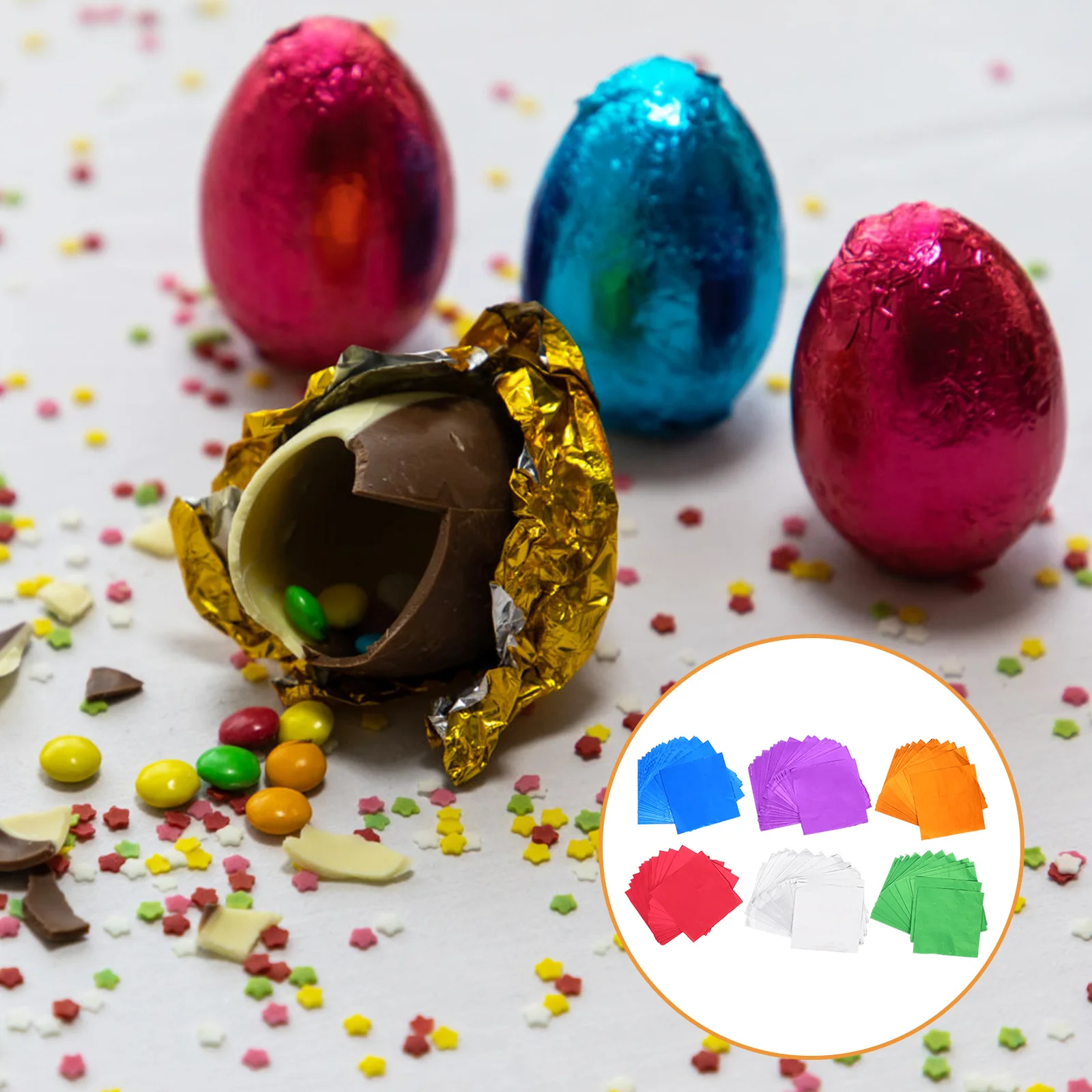 600Pcs Candy Wrapping Papers Aluminium Foil Food Grade for Homemade Candies Chocolates Nougats Party Supplies
600Pcs Candy Wrapping Papers Aluminium Foil Food Grade for Homemade Candies Chocolates Nougats Party Supplies