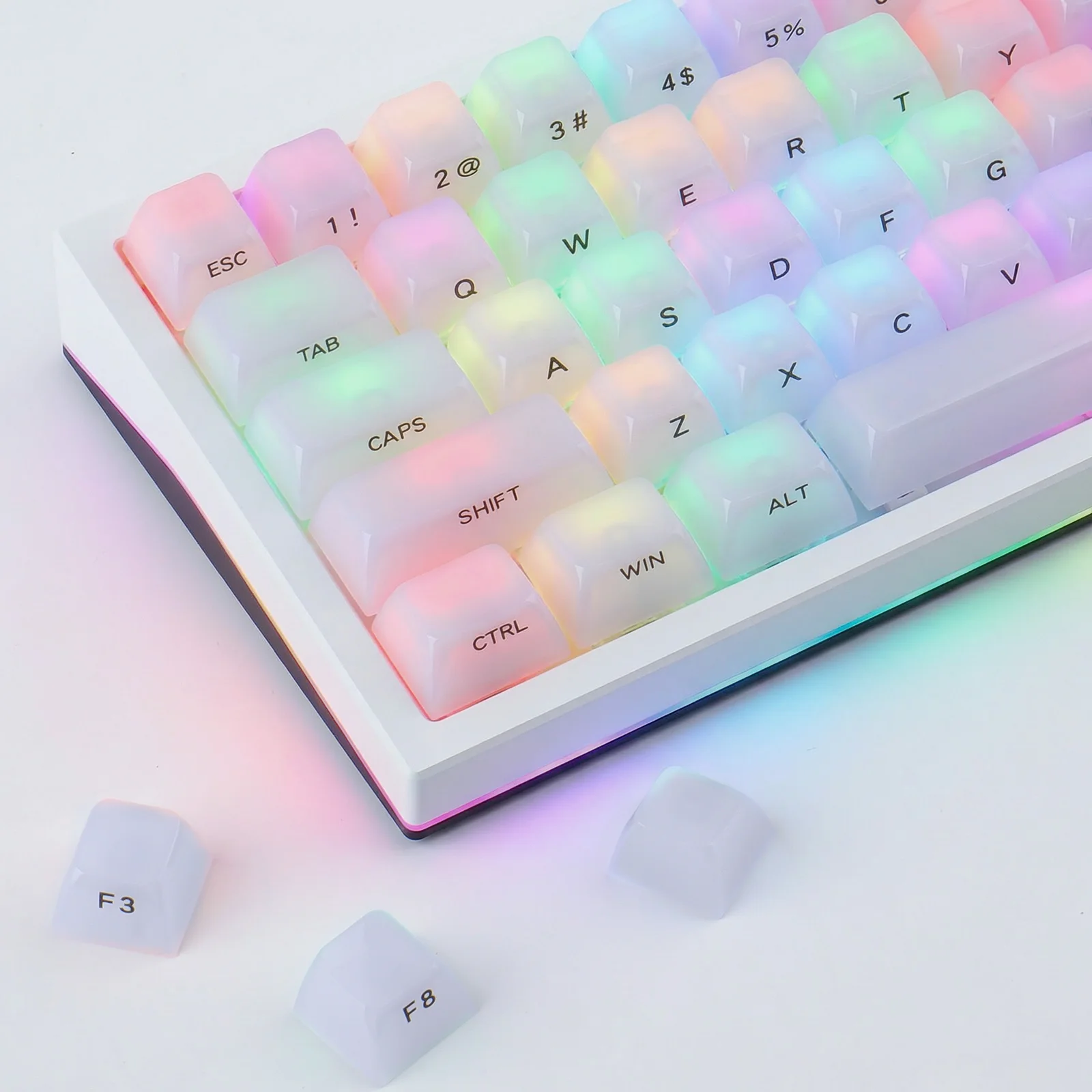 Mist Ice Crystals Side Keycaps Set 115 Keys PC Material MDA Profile DYE-SUB Keycap For MX Switch Wooting Mechanical Keyboard
Mist Ice Crystals Side Keycaps Set 115 Keys PC Material MDA Profile DYE-SUB Keycap For MX Switch Wooting Mechanical Keyboard