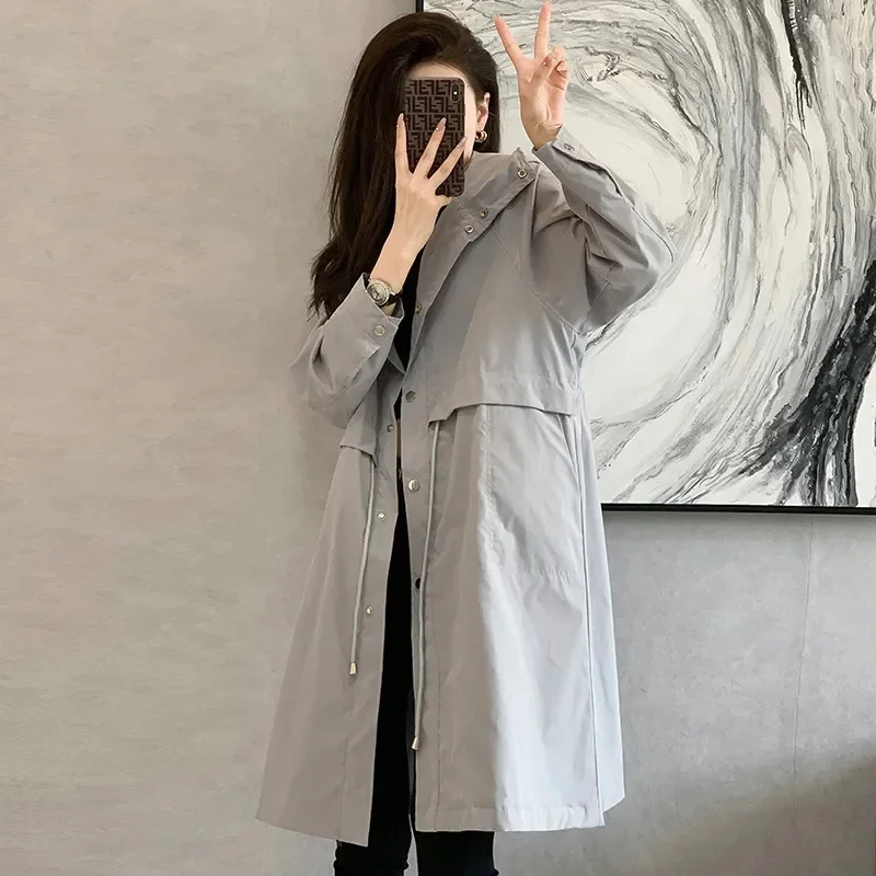Women Windbreaker Jacket Casual Loose Button Pockets Hooded Quick Dry Windproof Waterproof Clothes For Outdoor Hiking Camping
Women Windbreaker Jacket Casual Loose Button Pockets Hooded Quick Dry Windproof Waterproof Clothes For Outdoor Hiking Camping