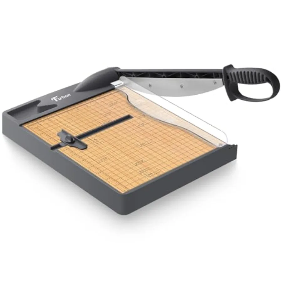 12-Inch Wood Base Guillotine Paper Cutter, Heavy Duty 30-Sheet Capacity Precision Paper Trimmer for Cardstock, Photos, A4 Paper
12-Inch Wood Base Guillotine Paper Cutter, Heavy Duty 30-Sheet Capacity Precision Paper Trimmer for Cardstock, Photos, A4 Paper