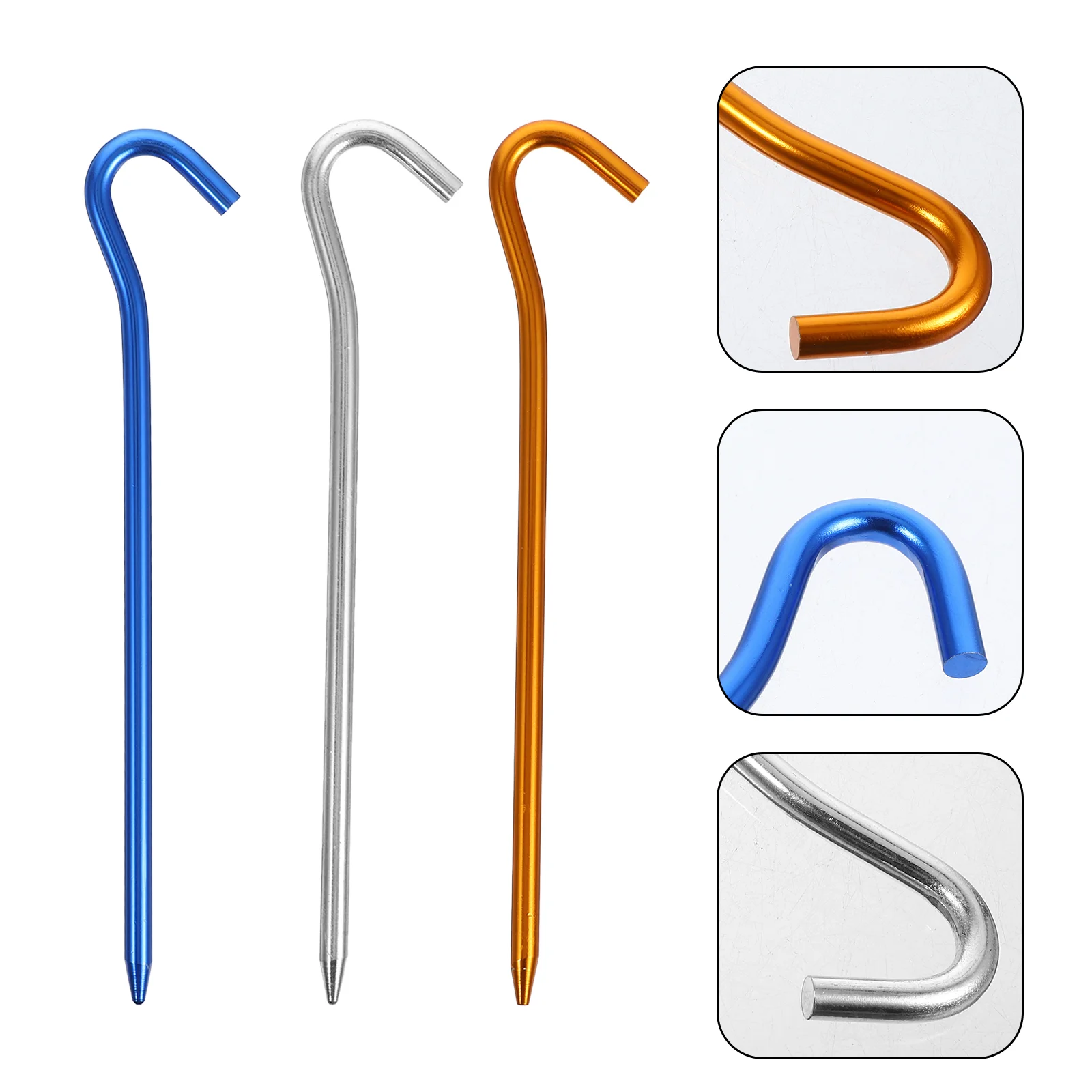 6 PCS Outdoor Tent Camping Pegs Canopy Alloy Nails High Strength Titanium Heavy Duty Stakes
6 PCS Outdoor Tent Camping Pegs Canopy Alloy Nails High Strength Titanium Heavy Duty Stakes