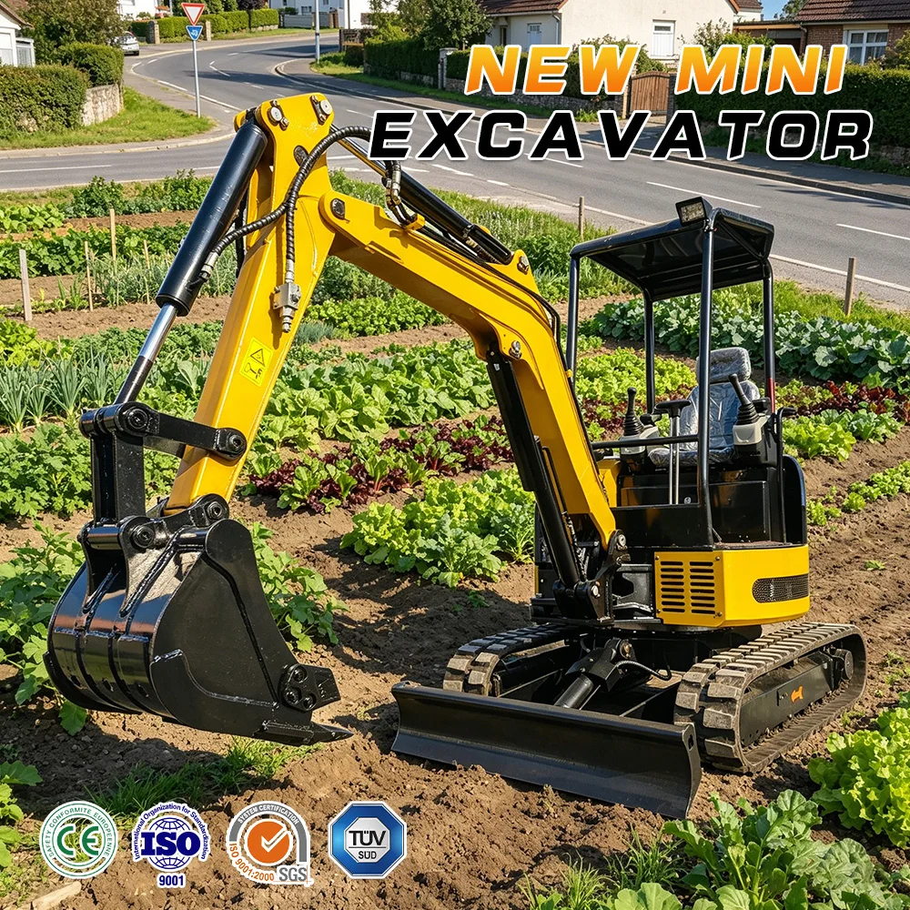 0.8-2 Ton Small Excavator Heavy Duty For Outdoor Use Hydraulic Digger Full Accessories Weatherproof Mini Excavator DDP Shipping
0.8-2 Ton Small Excavator Heavy Duty For Outdoor Use Hydraulic Digger Full Accessories Weatherproof Mini Excavator DDP Shipping