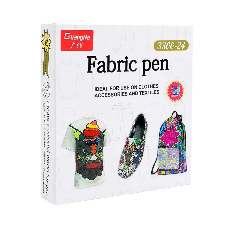 Fabric Painting Waterproof Color Fabric Textile Marker 12/24 Colors Pen Set for T Shirt Shoes Clothes DIY Art Graffiti Drawing
Fabric Painting Waterproof Color Fabric Textile Marker 12/24 Colors Pen Set for T Shirt Shoes Clothes DIY Art Graffiti Drawing