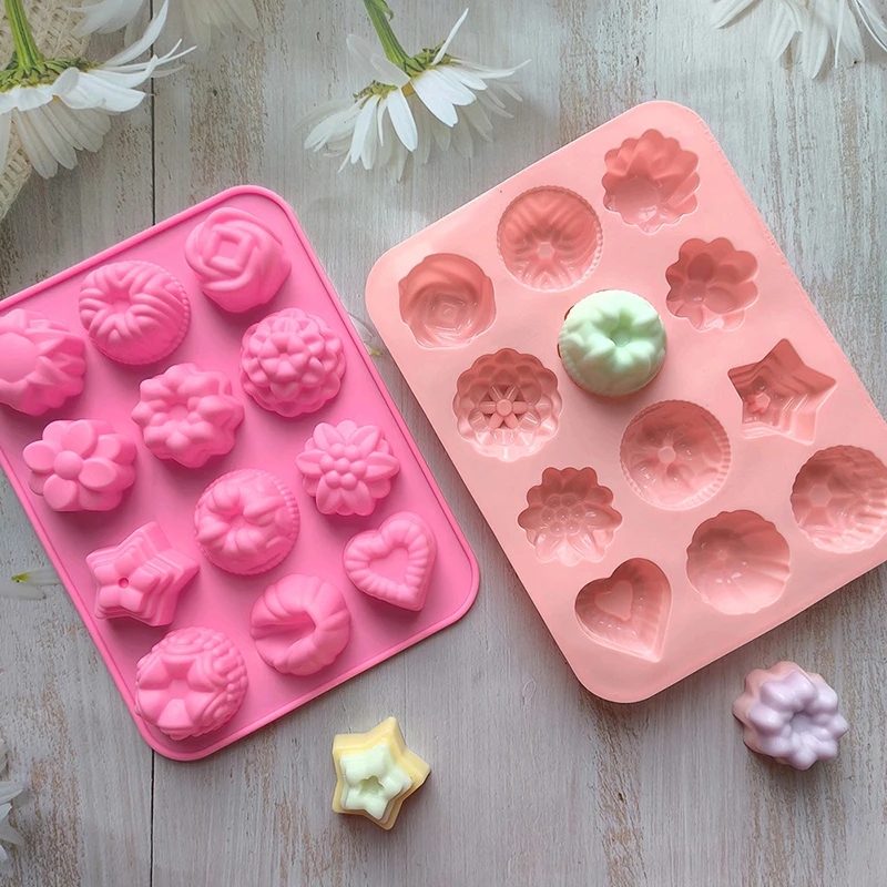 Heart Shaped Flower And Grass Shaped Silicone Mold Cake Jelly Candy Chocolate Decoration Valentine's Day DIY Baking Tool
Heart Shaped Flower And Grass Shaped Silicone Mold Cake Jelly Candy Chocolate Decoration Valentine's Day DIY Baking Tool
