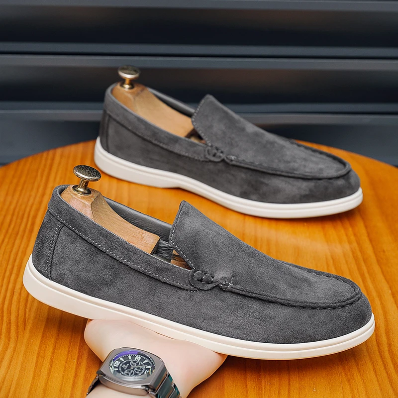 2026 New Slip-on Suede Loafers, Lazy Casual Shoes, Lightweight Anti-slip Fashion Driving Moccasins
2026 New Slip-on Suede Loafers, Lazy Casual Shoes, Lightweight Anti-slip Fashion Driving Moccasins