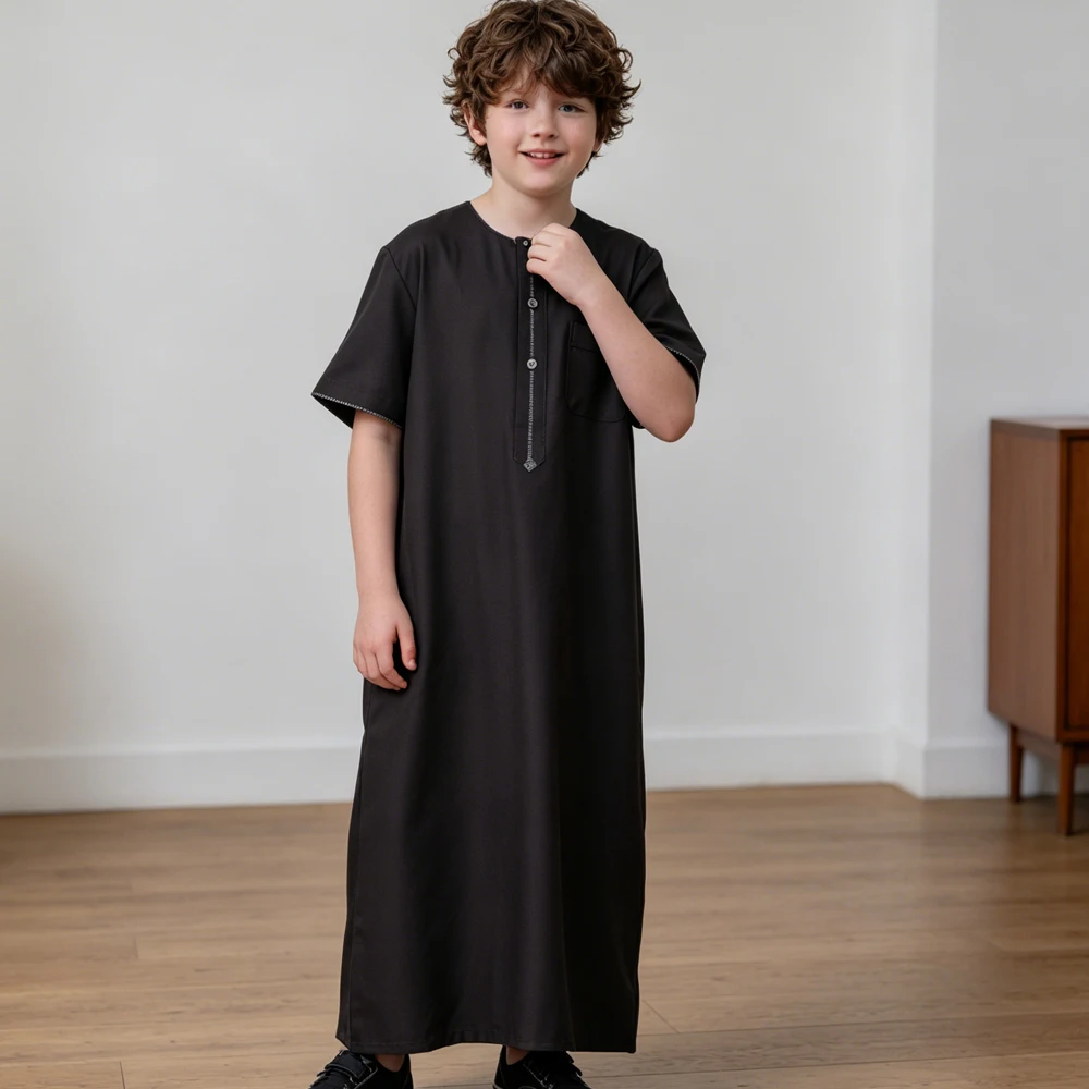 Eid Muslim Boys Traditional Children Thobe Arab Robe Kids Ethnic Jubba Thobes Modest Islam Prayer Clothing Daffah Dishdasha Gown
Eid Muslim Boys Traditional Children Thobe Arab Robe Kids Ethnic Jubba Thobes Modest Islam Prayer Clothing Daffah Dishdasha Gown