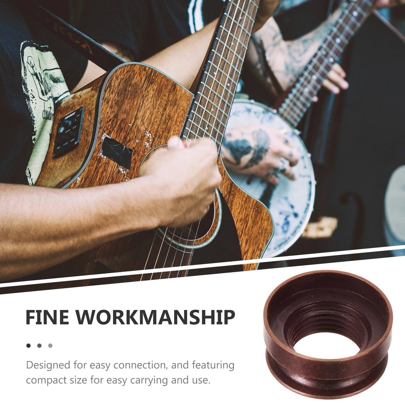 2 Pcs Acoustic Guitar Accessories End Pin Socket Neck Strap Button Pickup Nail Adapter
2 Pcs Acoustic Guitar Accessories End Pin Socket Neck Strap Button Pickup Nail Adapter