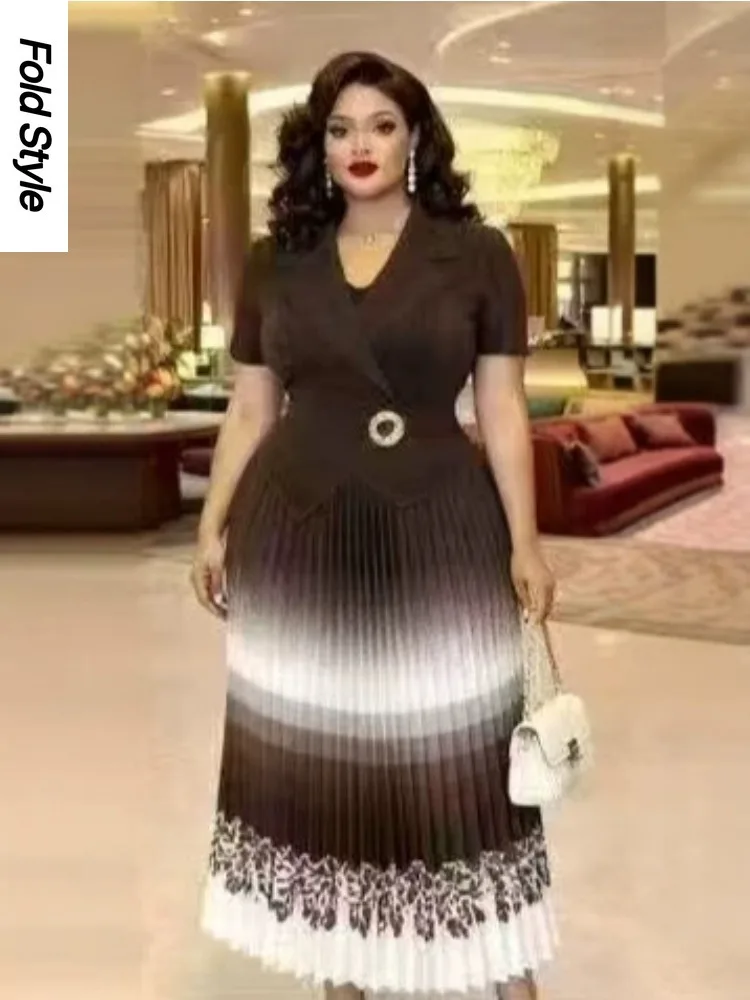 Miyake Loose Women's New Dress Fashion Printing Gradual Change Trend Pleated Pendulum Dress
Miyake Loose Women's New Dress Fashion Printing Gradual Change Trend Pleated Pendulum Dress