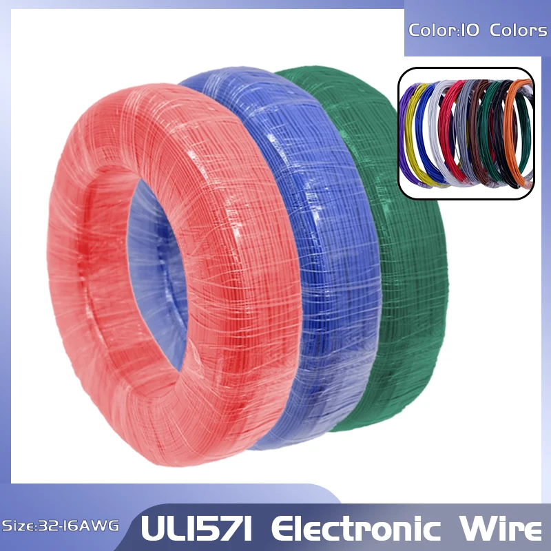 UL1571 Approved Electronic Wire PVC Insulated, Tin-Plated Copper Conductor for Environmental LED Lines & DIY Projects, 32-16AWG
UL1571 Approved Electronic Wire PVC Insulated, Tin-Plated Copper Conductor for Environmental LED Lines & DIY Projects, 32-16AWG