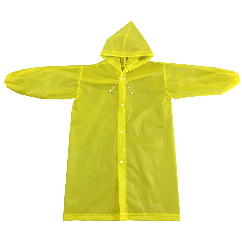 3Pcs Yellow Adult Raincoat with Hood Elastic Sleeves Lightweight Waterproof Portable Reusable Thicken Eva Rain Poncho for Hiking
3Pcs Yellow Adult Raincoat with Hood Elastic Sleeves Lightweight Waterproof Portable Reusable Thicken Eva Rain Poncho for Hiking