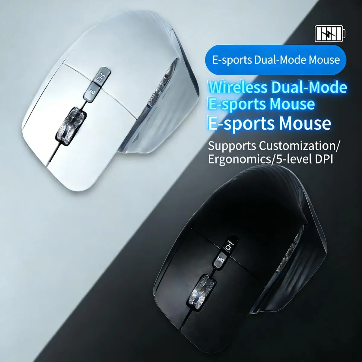Vertical Ergonomic Dual-Mode Wireless Mouse 2.4G+Bluetooth Type-C Charging Side Scroll Wheel for PC Laptop Gaming Office Gifts
Vertical Ergonomic Dual-Mode Wireless Mouse 2.4G+Bluetooth Type-C Charging Side Scroll Wheel for PC Laptop Gaming Office Gifts
