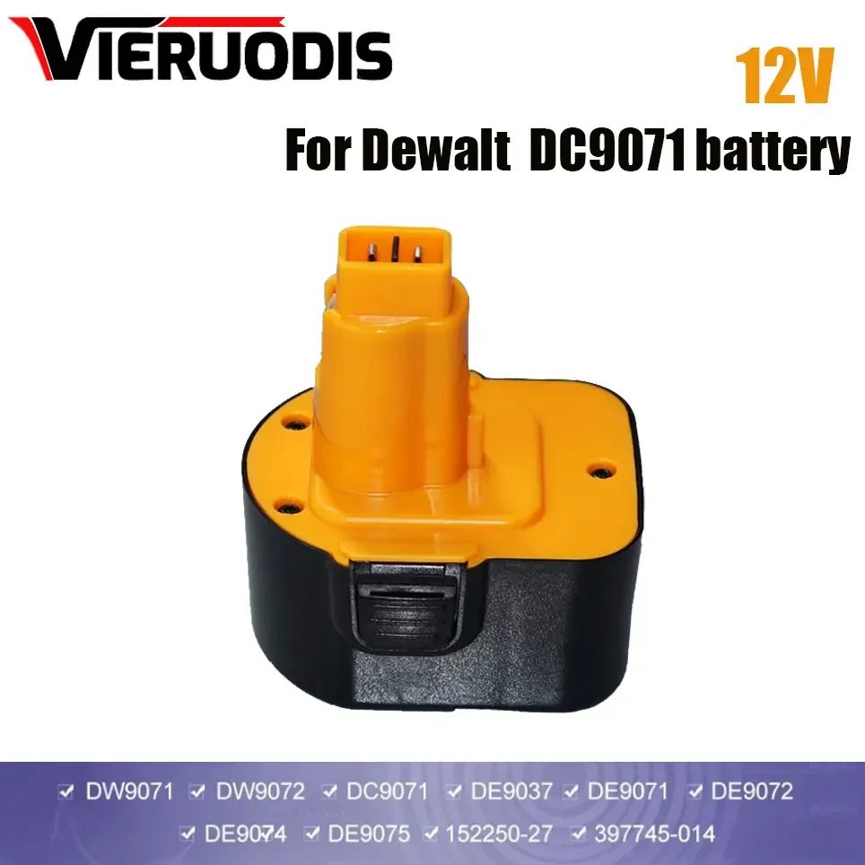 6800mAh 12V For Dewalt NI-MH Power Tool Battery DW9072 DW9071 DC9071 DE9037 DE9071 DE9072 DE9074 DE9075 152250-27
6800mAh 12V For Dewalt NI-MH Power Tool Battery DW9072 DW9071 DC9071 DE9037 DE9071 DE9072 DE9074 DE9075 152250-27