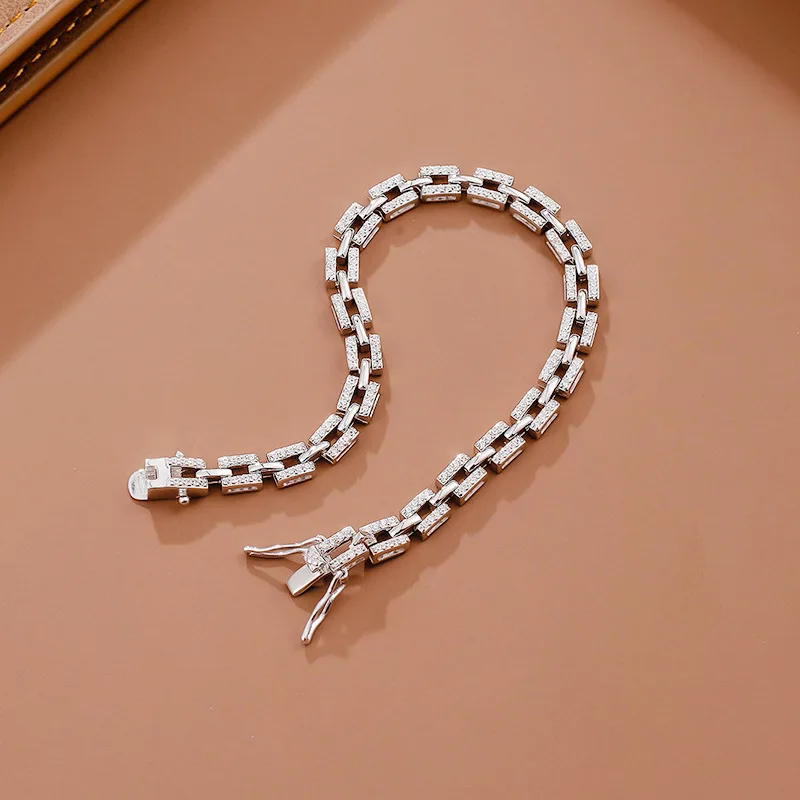 Luxury white gold solid platinum PT950 bracelet for women ins niche simple design temperament Japanese women's bracelet
Luxury white gold solid platinum PT950 bracelet for women ins niche simple design temperament Japanese women's bracelet