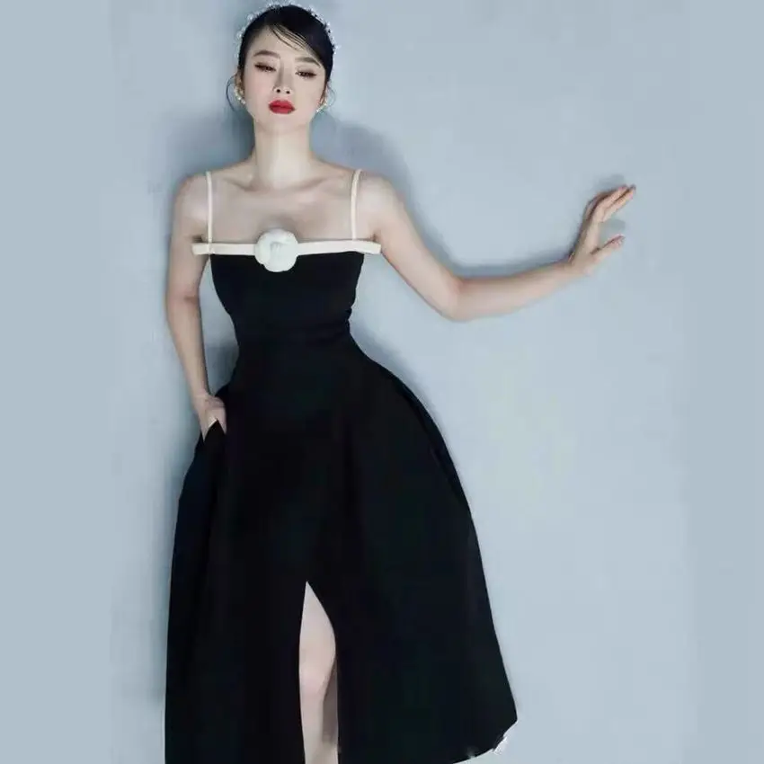 Runway Autumn Ball Gown Dress Elegant Women's Sexy Spaghetti Strap White Floral Slim Waist Sleeveless Split Midi Party Vestidos
Runway Autumn Ball Gown Dress Elegant Women's Sexy Spaghetti Strap White Floral Slim Waist Sleeveless Split Midi Party Vestidos