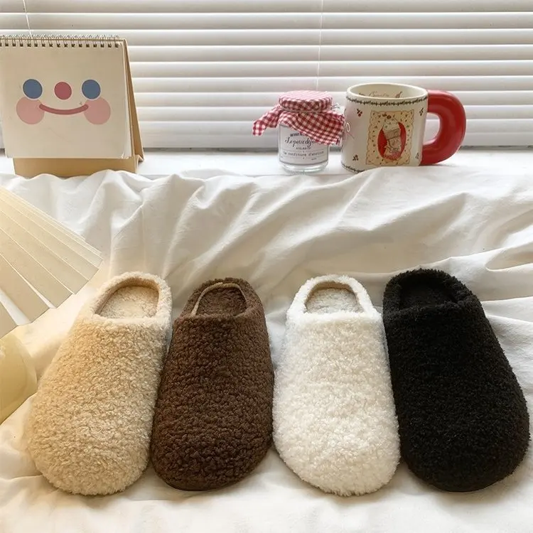 Women's Fluffy Slippers Autumn Winter Outdoor Wear Slippers Warm Plush Cotton Slippers White Women's Flat Bottome...
Women's Fluffy Slippers Autumn Winter Outdoor Wear Slippers Warm Plush Cotton Slippers White Women's Flat Bottome...