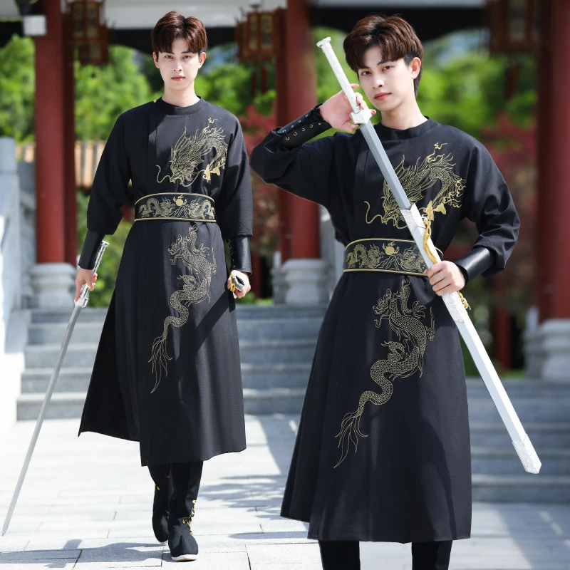 Tang Ming Dynasty Hanfu Male Modern China Traditional Embroidery Unisex Women Men Round Neck Robe Chinese
Tang Ming Dynasty Hanfu Male Modern China Traditional Embroidery Unisex Women Men Round Neck Robe Chinese