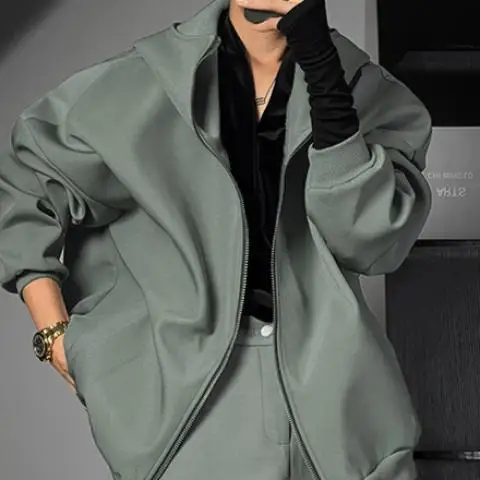 Hooded Solid Color Sweatshirt Loose Spring and Autumn Versatile Oversize Cardigan Jacket Casual American Trendy
Hooded Solid Color Sweatshirt Loose Spring and Autumn Versatile Oversize Cardigan Jacket Casual American Trendy