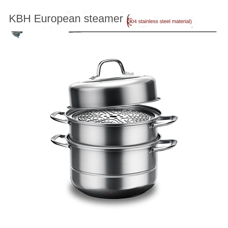 Household 304 Stainless Steel Thickened Steamer Cage Steamed Bread Cooking More than Dual-Purpose Pot Three-Layer Steamer
Household 304 Stainless Steel Thickened Steamer Cage Steamed Bread Cooking More than Dual-Purpose Pot Three-Layer Steamer