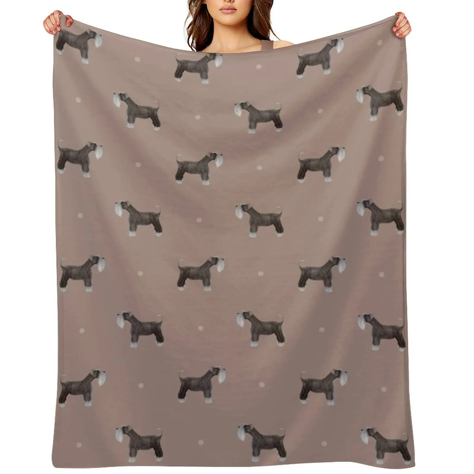 Side facing Schnauzer Repeat Pattern Mushroom Pink Throw Blanket blankets ands Cute Thermal Decoratives Blankets
Side facing Schnauzer Repeat Pattern Mushroom Pink Throw Blanket blankets ands Cute Thermal Decoratives Blankets