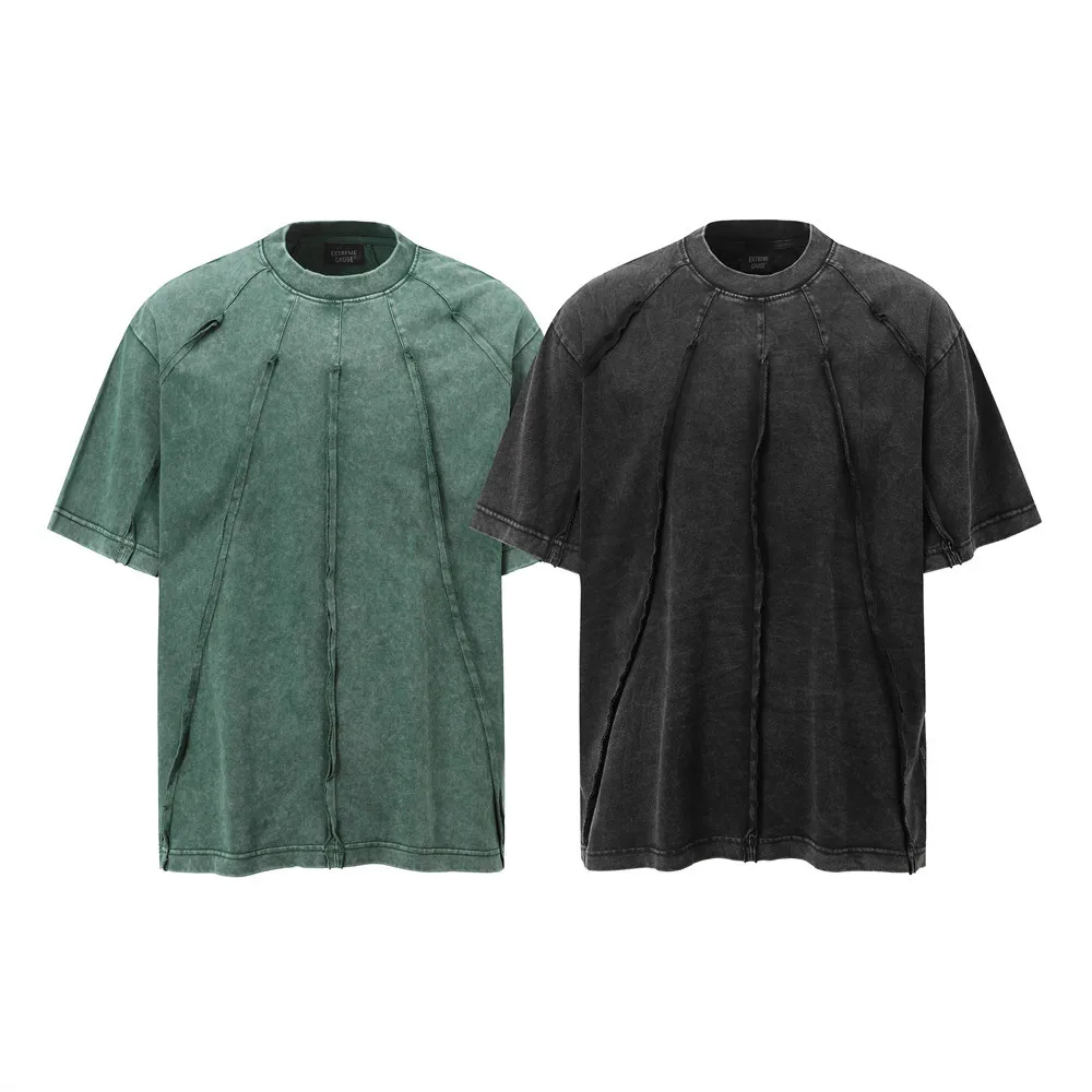 Pure Cotton T-shirts For Man Washed Distressed Punk Style O-neck Short Sleeve T Shirts Summer New Fashion Couple Tops Tees Male
Pure Cotton T-shirts For Man Washed Distressed Punk Style O-neck Short Sleeve T Shirts Summer New Fashion Couple Tops Tees Male
