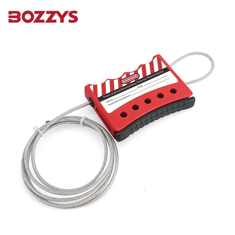 BOZZYS Grip-type Adjustable Cable Lockout Device with 4MM*1.8m Tension Cable for Industrial Equipment Lockout Tagout BD-L02
BOZZYS Grip-type Adjustable Cable Lockout Device with 4MM*1.8m Tension Cable for Industrial Equipment Lockout Tagout BD-L02