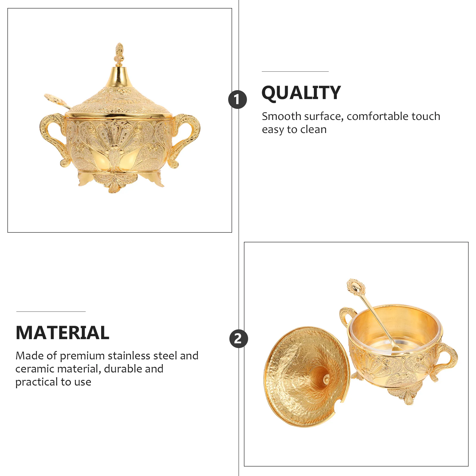 Zinc Alloy Seasoning Jar Household Condiment Holder Spice Storage Box Lid Rustproof Kitchen Accessory Carved Design Salt Sugar
Zinc Alloy Seasoning Jar Household Condiment Holder Spice Storage Box Lid Rustproof Kitchen Accessory Carved Design Salt Sugar