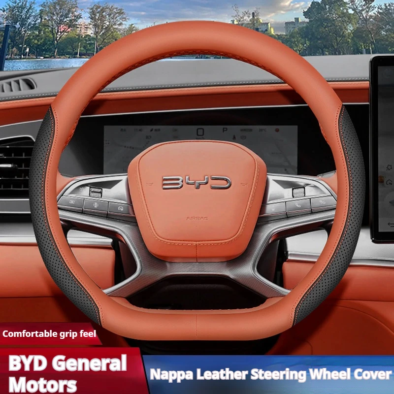 D-Shape Nappa Leather Car Steering Wheel Cover For BYD Seagull Dolphin Yuan Pro PLUS Qin L Han Seal Tang Song Pro DM-i Seal 07
D-Shape Nappa Leather Car Steering Wheel Cover For BYD Seagull Dolphin Yuan Pro PLUS Qin L Han Seal Tang Song Pro DM-i Seal 07