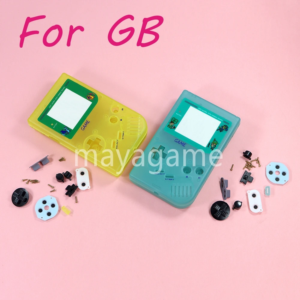 8sets Luminous Full Housing Shell Cover Case Replacement Kit for GameBoy GB with Button Rubber Pads
8sets Luminous Full Housing Shell Cover Case Replacement Kit for GameBoy GB with Button Rubber Pads
