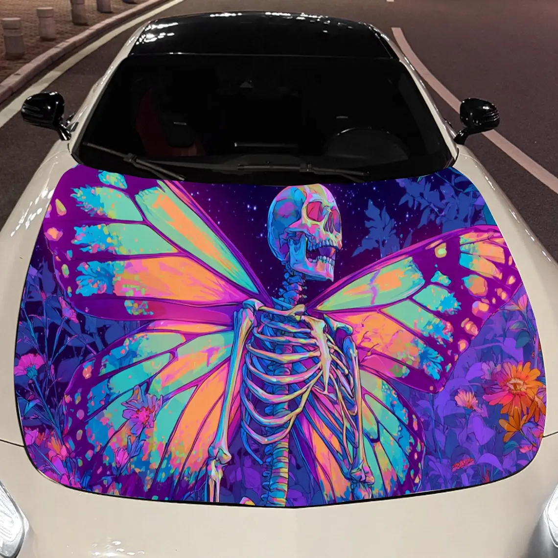 Screaming Butterfly Skull Car Hood Vinyl Stickers Car Surface Protection Decal Car Decoration Cover Vinyl Wraps Waterproof Self- 
Screaming Butterfly Skull Car Hood Vinyl Stickers Car Surface Protection Decal Car Decoration Cover Vinyl Wraps Waterproof Self-