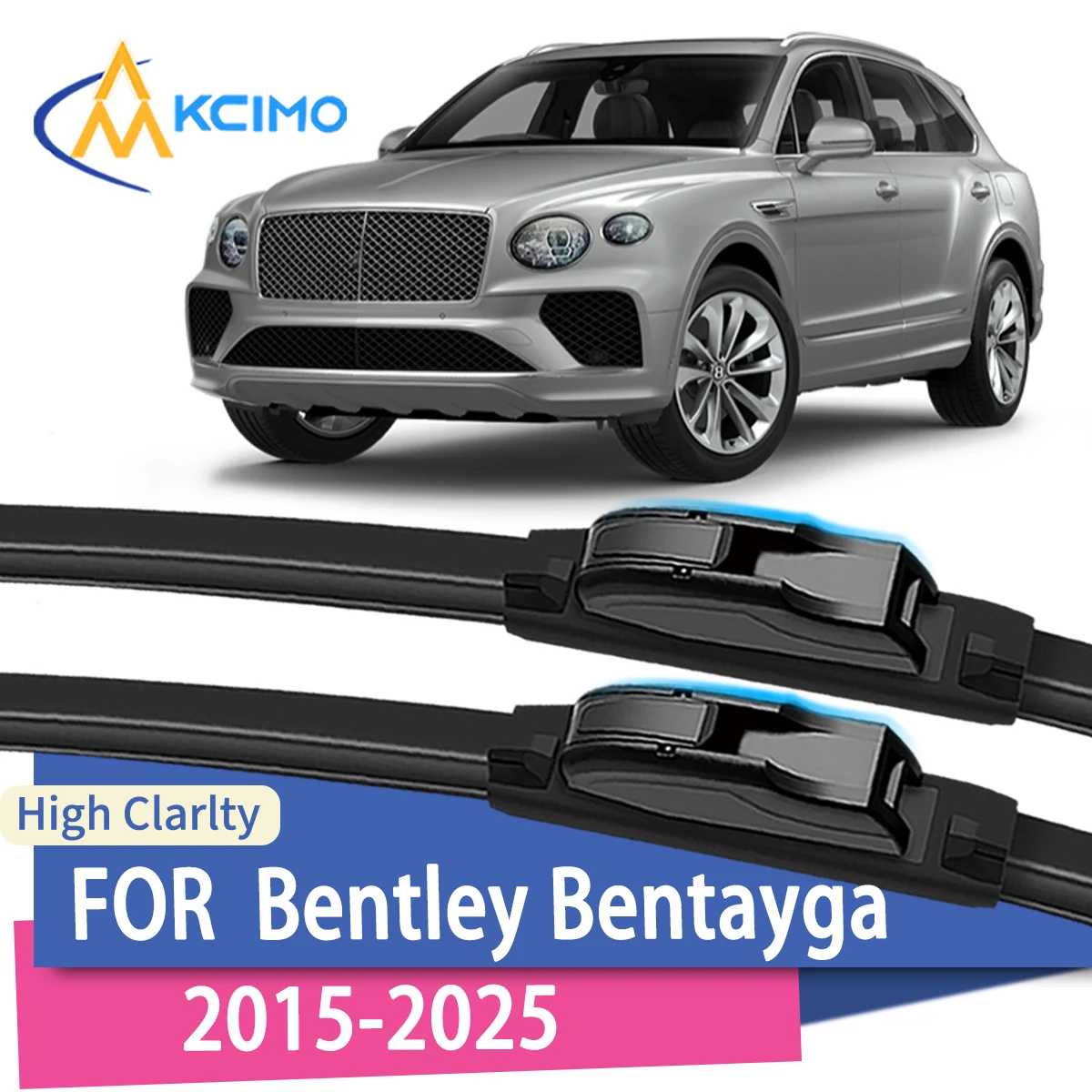 Premium Rubber Silent Durable Windshield Wiper Blades 2pcs for Bentley Bentayga 2015-2025 Front Wiper Set
Premium Rubber Silent Durable Windshield Wiper Blades 2pcs for Bentley Bentayga 2015-2025 Front Wiper Set