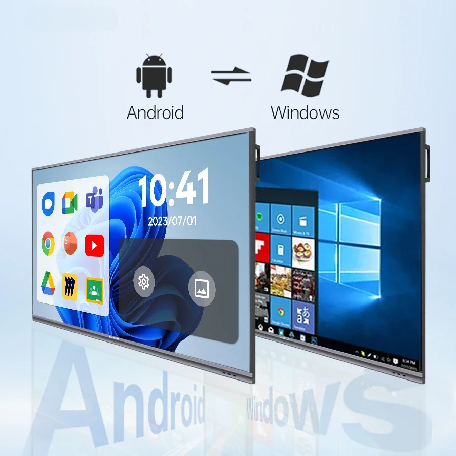 Leaderhub 86 98 100 Inch Smart Switch Board Interactive Lidar Projector Touch Screen Display Interactive Flat Panel With Object