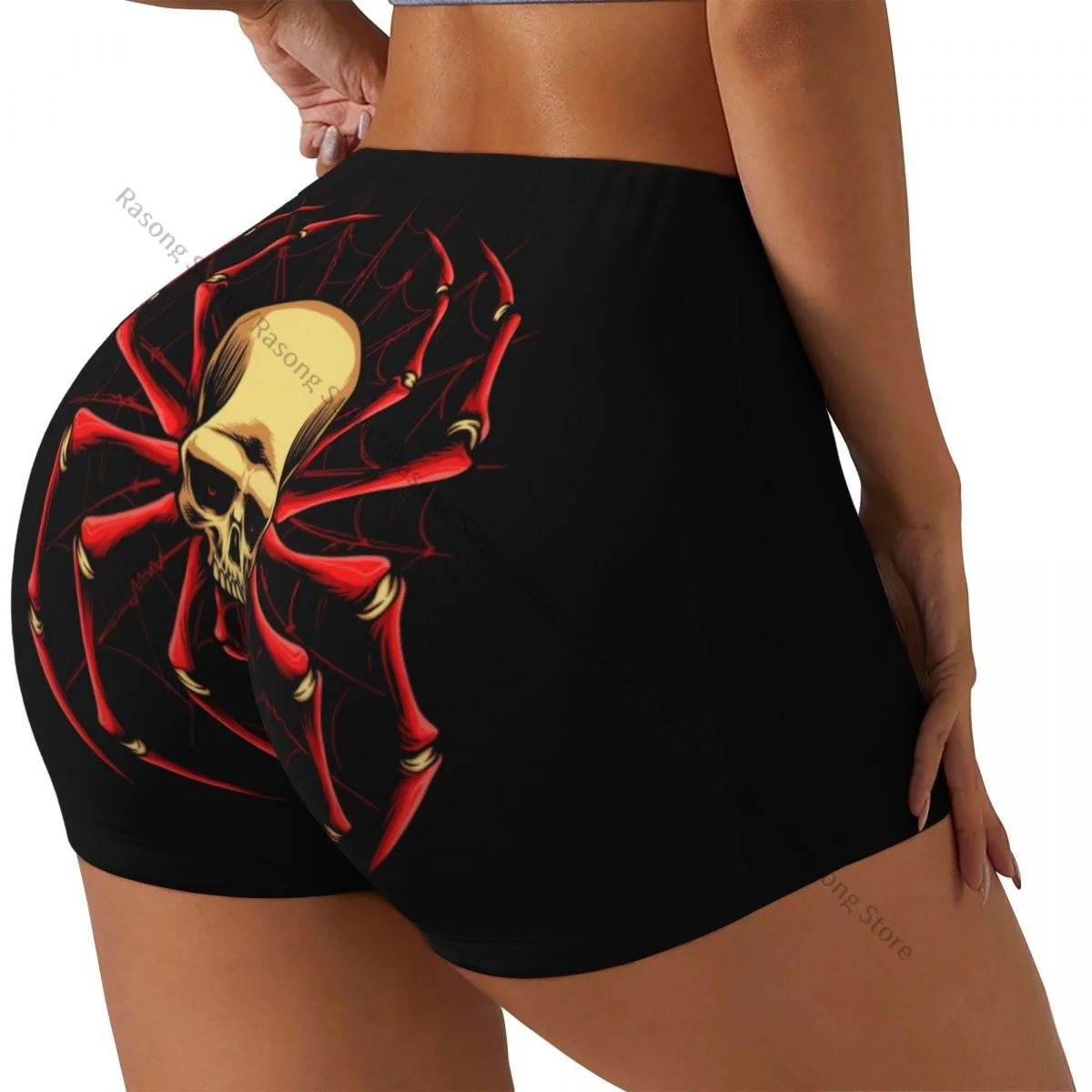 Sexy tight hip sports shorts Red Skull Spider fitness women's comfortable yoga shorts
Sexy tight hip sports shorts Red Skull Spider fitness women's comfortable yoga shorts