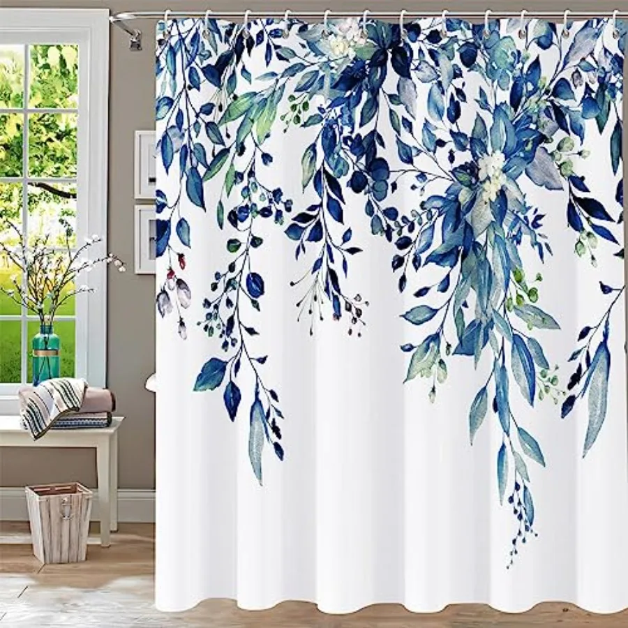 Shower Curtain Blue Eucalyptus Shower Curtains for Bathroom Watercolor Leaf Shower Curtain Sets Waterproof Plant Shower Curtain
Shower Curtain Blue Eucalyptus Shower Curtains for Bathroom Watercolor Leaf Shower Curtain Sets Waterproof Plant Shower Curtain