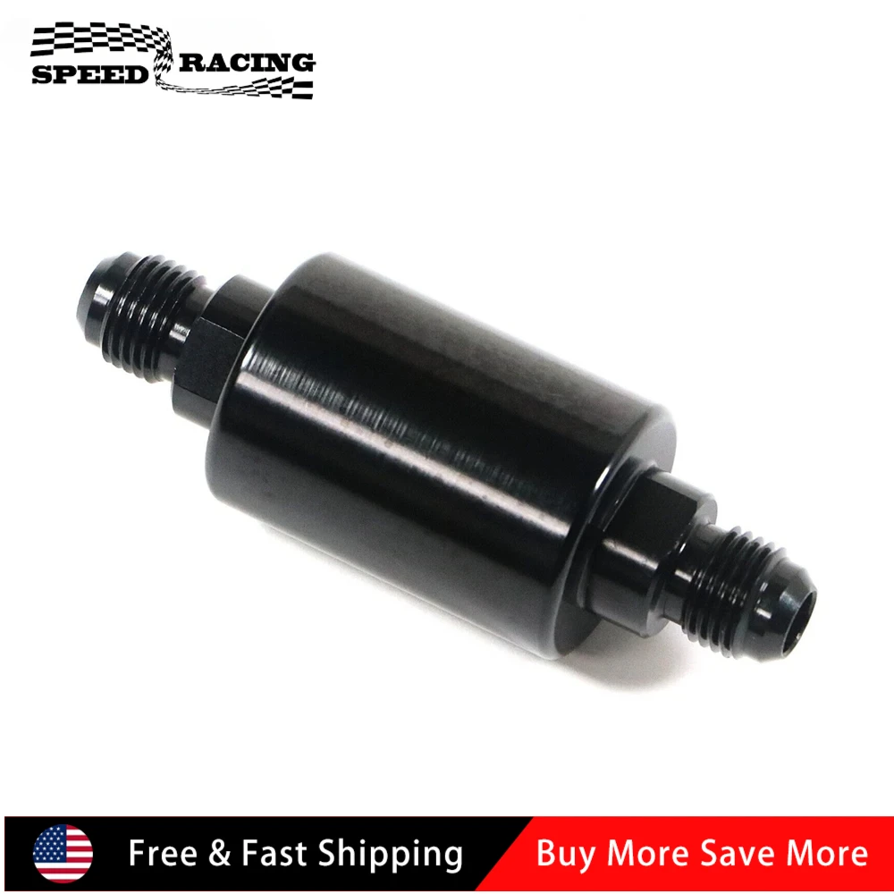 Универсальный алюминиевый топливный фильтр AN6 с высоким расходом, 100 микрон, очищаемый, черный FF-1007-AN6
Универсальный алюминиевый топливный фильтр AN6 с высоким расходом, 100 микрон, очищаемый, черный FF-1007-AN6