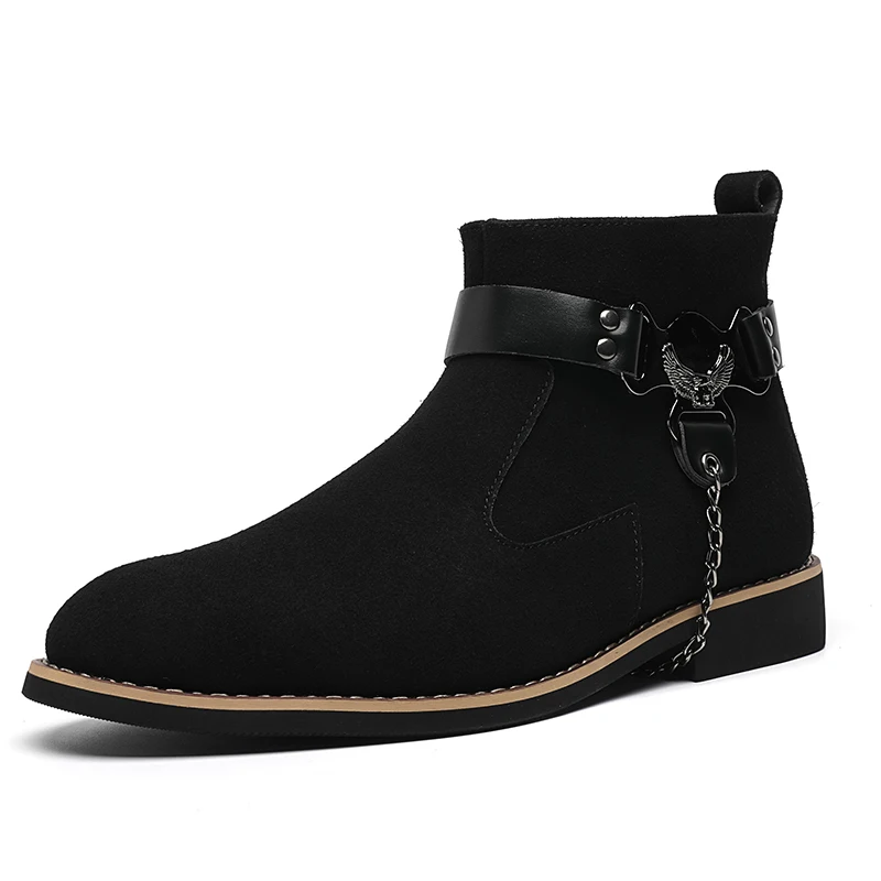 COZOK British Style Men Suede Leather Chelsea Boots High-top Formal Business Dress Shoes Fashion Winter Spring Men Riding Ankle
COZOK British Style Men Suede Leather Chelsea Boots High-top Formal Business Dress Shoes Fashion Winter Spring Men Riding Ankle