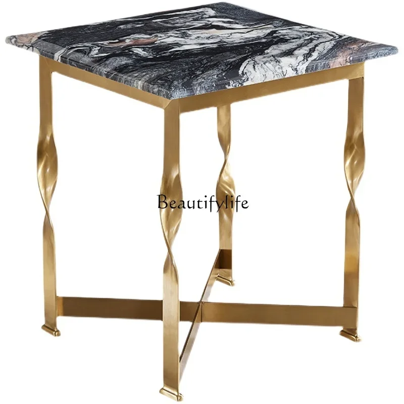 LJYMarble edge table designer creative light luxury balcony small coffee table living room stainless steel modern simplicity
LJYMarble edge table designer creative light luxury balcony small coffee table living room stainless steel modern simplicity