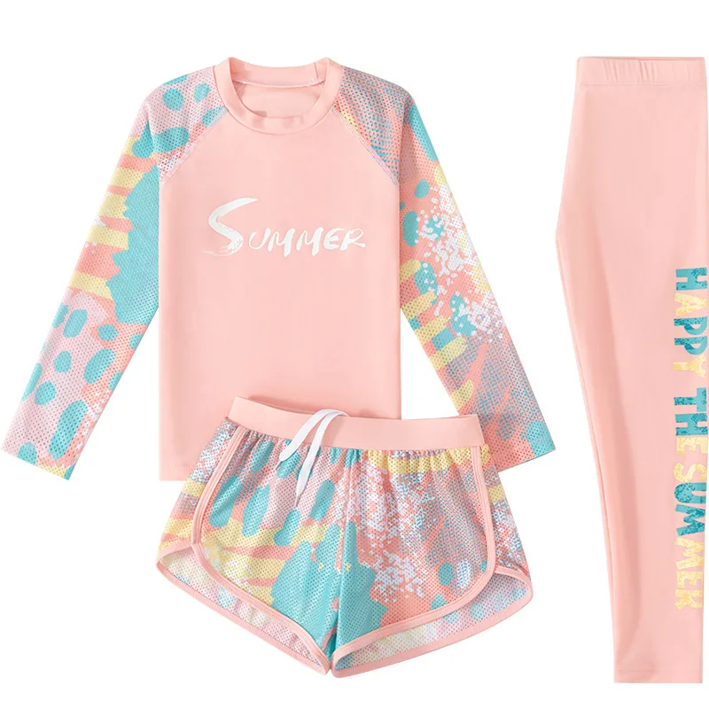 Kids Girls Swimwear Rash Guard Swimming Outfit Swimsuit Summer Sun Protection Quickly Dry Long Sleeve Pants Sets Surf T-shirt
Kids Girls Swimwear Rash Guard Swimming Outfit Swimsuit Summer Sun Protection Quickly Dry Long Sleeve Pants Sets Surf T-shirt