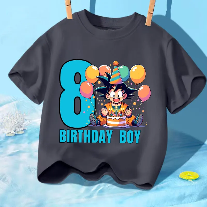 Dragons Ball Birthday T-shirt Cartoon Anime Goku Cartoon Short Sleeve Clothing Trendy Casual Soft Fashion Tees Clothes Top Gift
Dragons Ball Birthday T-shirt Cartoon Anime Goku Cartoon Short Sleeve Clothing Trendy Casual Soft Fashion Tees Clothes Top Gift