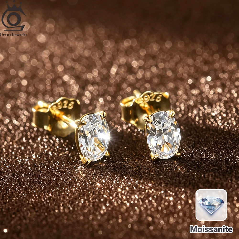 ORSA JEWELS Sparkling GRA Moissanite Diamond Stud Earrings 925 Sterling Silver Dainty Moissanite Earring Piercing Jewelry SMOE02
ORSA JEWELS Sparkling GRA Moissanite Diamond Stud Earrings 925 Sterling Silver Dainty Moissanite Earring Piercing Jewelry SMOE02